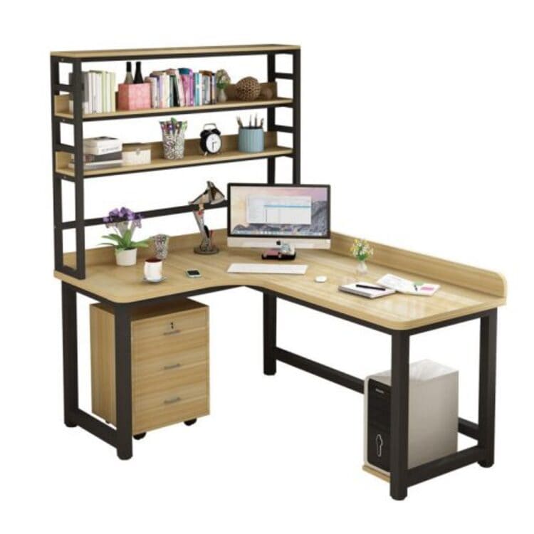 Bàn Học Góc Chữ L BGK09 Sang Trọng Và Hiện Đại