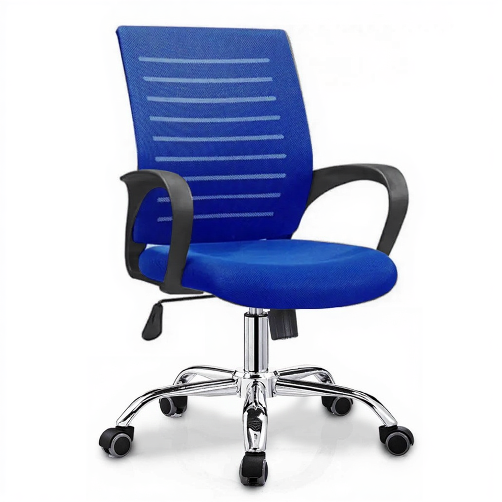 Ghế Phòng Họp Chân Quỳ Lưới Lưng Lan Xanh